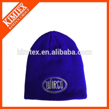 100% Acryl Waffel Strick Winter Beanie Hüte für Männer